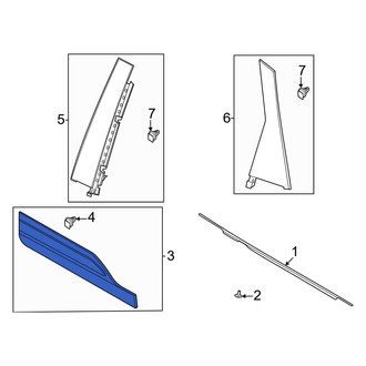 Ford OE - Rear Left Door Molding