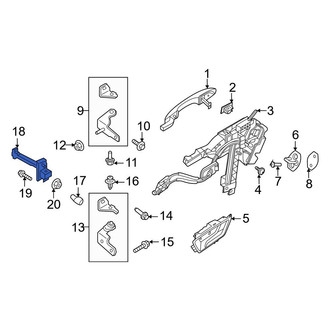 Ford OE - Rear Door Check