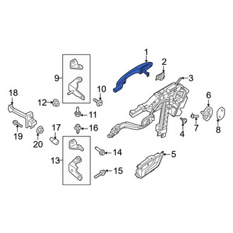 Ford OE - Rear Outer Exterior Door Handle
