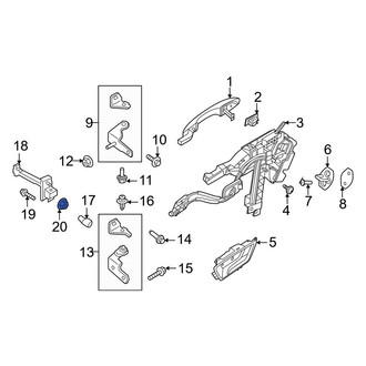 Ford OE - Door Check Nut