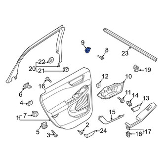 Ford OE - Lower Door Interior Trim Panel Retainer