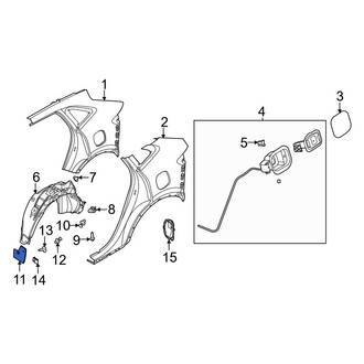 Ford OE - Rear Left Mud Guard