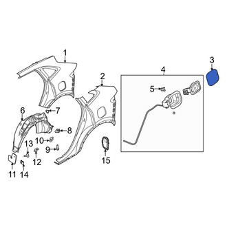 Ford OE - Rear Fuel Filler Door