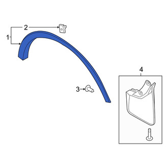 Ford OE - Rear Left Wheel Arch Molding