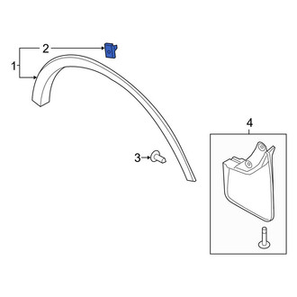 Ford OE - Wheel Arch Molding Clip
