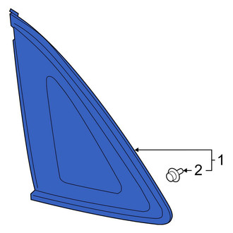 Ford OE - Rear Left Quarter Glass