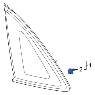 Ford OE - Quarter Panel Glass Nut