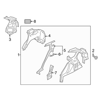 Ford OE - Quarter Panel - Inner Structure