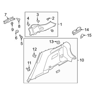 Ford OE - Quarter Panel - Interior Trim (Passenger Side)