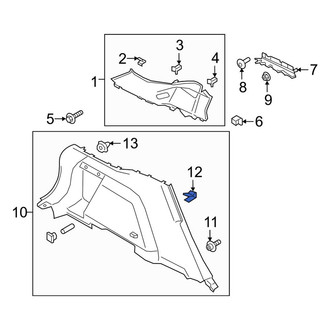 Ford OE - Right Quarter Panel Trim Panel Clip