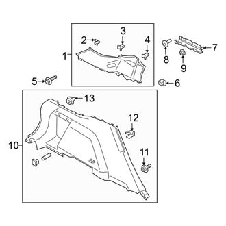 Ford OE - Quarter Panel - Interior Trim (Driver Side)