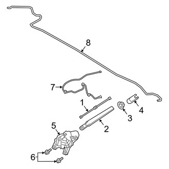 Ford OE - Lift Gate - Wiper & Washer Components (S / SE / SE Hybrid / SE Plug-In Hybrid / SEL / SEL Hybrid / SEL Plug-In Hybrid / Titanium / Titanium Hybrid / Titanium Plug-In Hybrid)