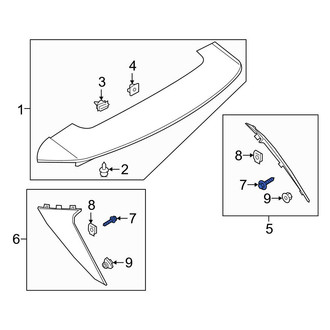 Ford OE - Spoiler Screw