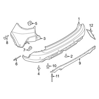 Ford OE - Rear Bumper - Bumper & Components (Covers & Trim)