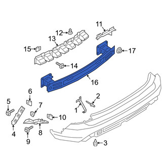 Ford OE - Rear Bumper Impact Bar