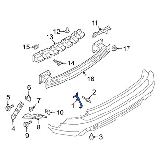 Ford OE - Rear Center Left Bumper Cover Bracket