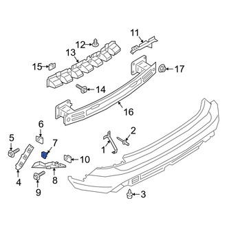 Ford OE - Outer Bumper Cover Retainer