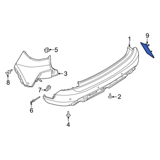 Ford OE - Rear Left Reflector Panel