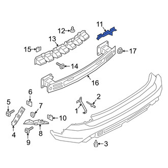 Ford OE - Rear Left Bumper Splash Shield
