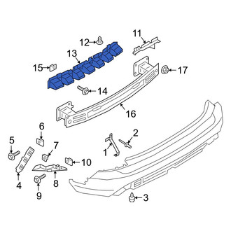 Ford OE - Rear Bumper Impact Absorber