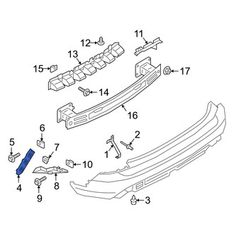 Ford OE - Rear Left Outer Bumper Cover Bracket