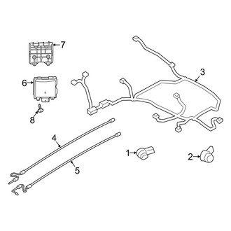 Ford OE - Rear Bumper - Electrical Components (With Trailer Package)