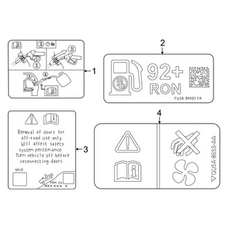 Ford OE - Information Labels