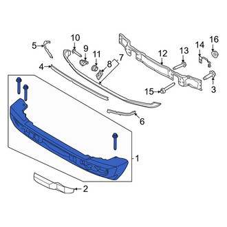 Ford OE - Front Bumper Face Bar