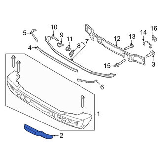 Ford OE - Front Right Bumper End Cap