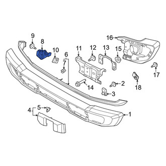 Ford OE - Left Bumper Molding Bracket
