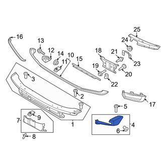 Ford OE - Front Left Bumper End Cap