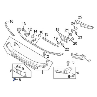 Ford OE - Bumper Cover Spacer Panel Clip