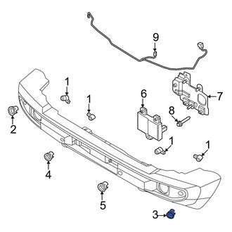 Ford OE - Front Left Outer Parking Aid Sensor Housing