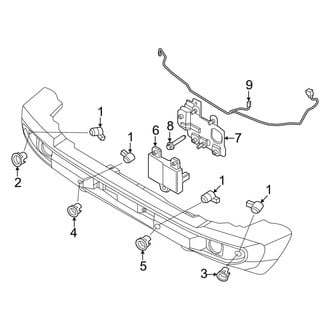 Ford OE - Front Bumper - Electrical Components (With Modular), (Raptor)