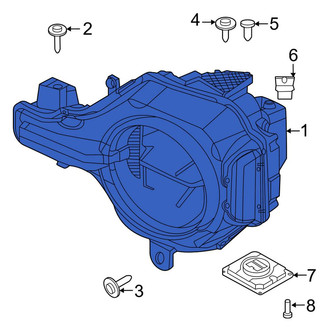 Ford OE - Front Left Headlight Assembly