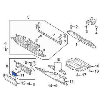 Ford OE - Radiator Shutter Bolt Cover