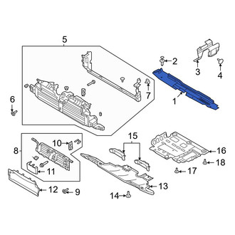 Ford OE - Front Radiator Support Access Cover