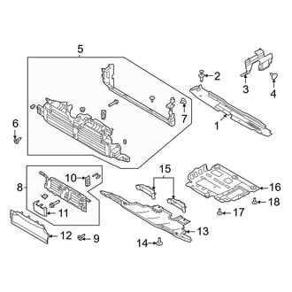 Ford OE - Radiator Support - Air Deflector