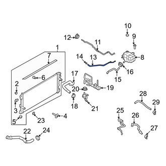 Ford OE - Engine Coolant Overflow Hose