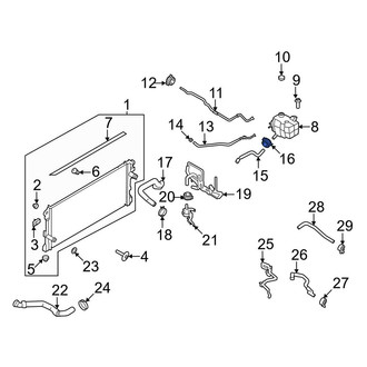 Ford OE - Engine Coolant Reservoir Hose Clamp
