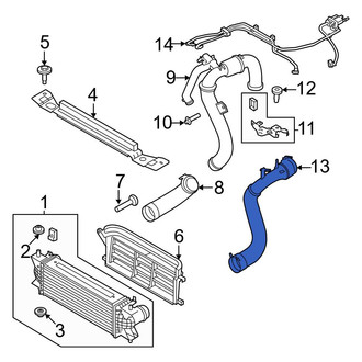 Ford OE - Left Intercooler Pipe