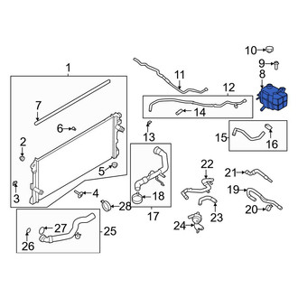Ford OE - Engine Coolant Reservoir