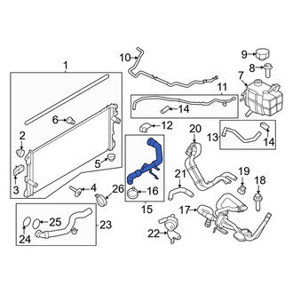 Ford OE - Upper Radiator Coolant Hose