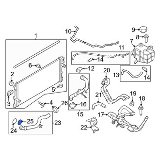 Ford OE - Radiator Coolant Hose Clip