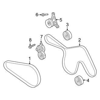 Ford OE - Cooling - Belts & Pulleys (2.7L)