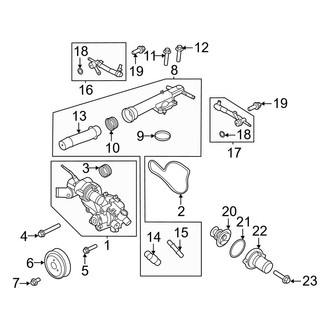 Ford OE - Cooling - Water Pump (2.7L)