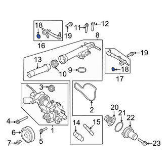 Ford OE - Engine Coolant Pipe Gasket