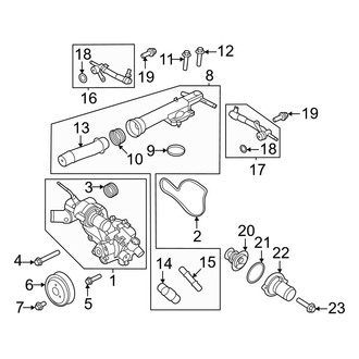 Ford OE - Cooling - Water Pump (3.0L)