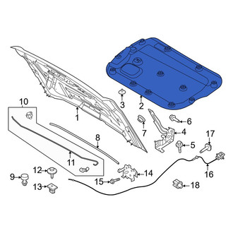 Ford OE - Front Hood Insulation Pad