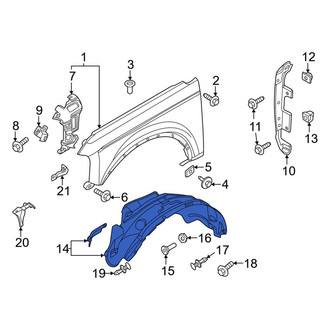 Ford OE - Front Left Outer Fender Splash Shield